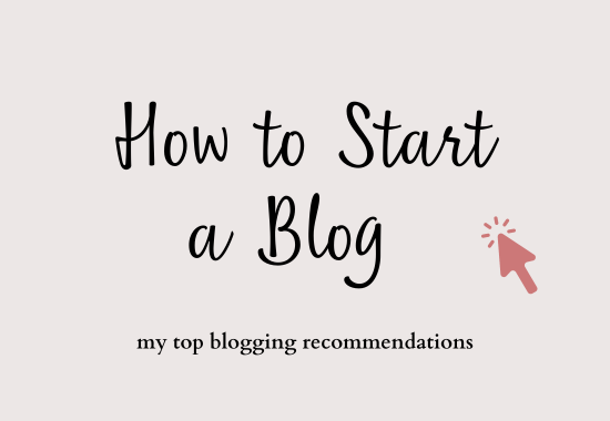 how to start a blog